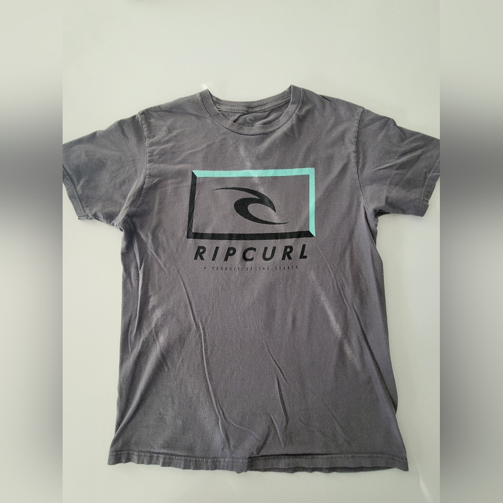 Rip Curl Charcoal Tee with Logo